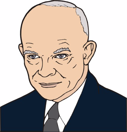 Cartoon of Dwight D. Eisenhower