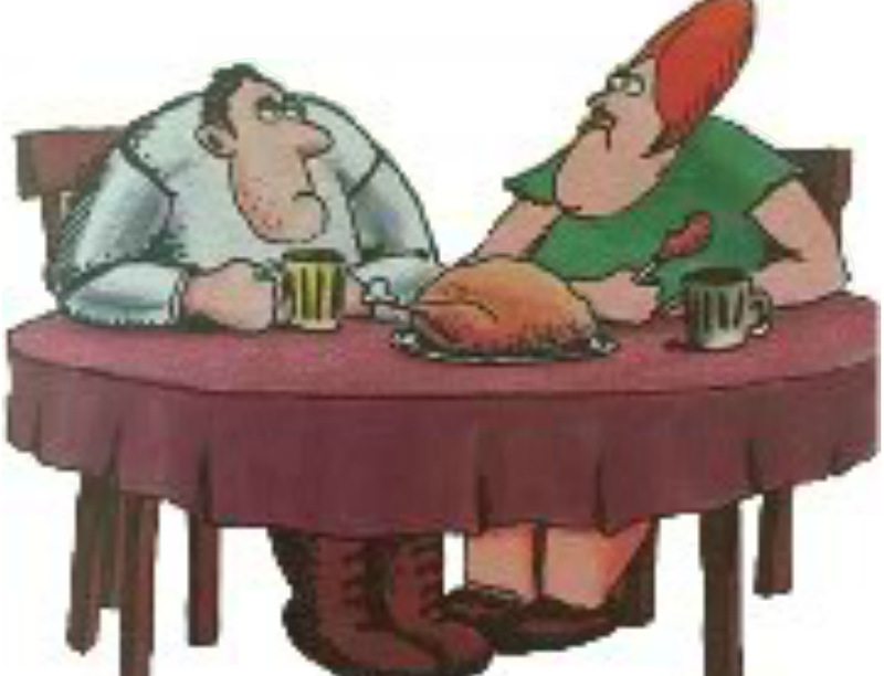 Alexander at dinner with his mother