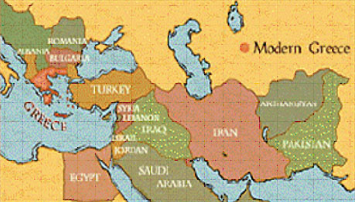 The same region today